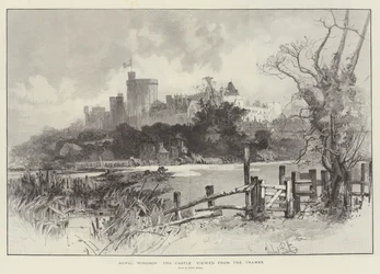 Royal Windsor, le château vu de la Tamise